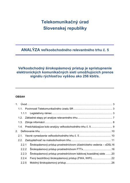 Analýza konzultovaná v procese národných konzultácií