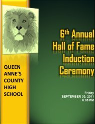 2011 Hall of Fame Induction (PDF) - Queen Anne's County Public ...