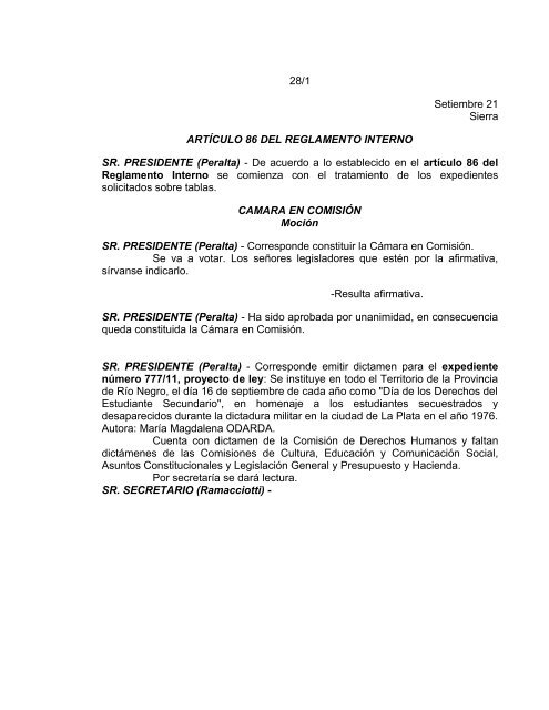 Nº - Legislatura de Río Negro