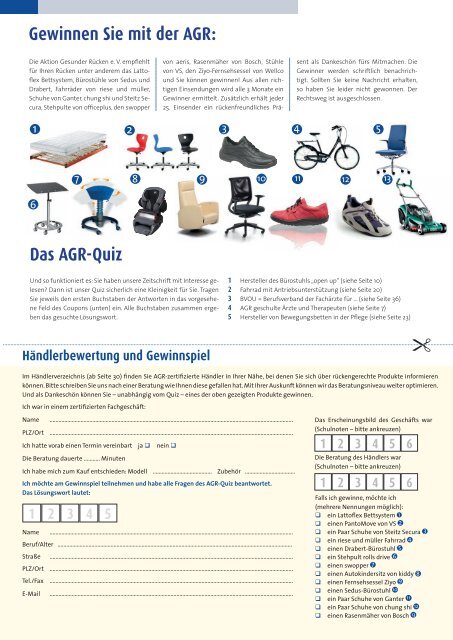 rücken Signale - Aktion Gesunder Rücken eV