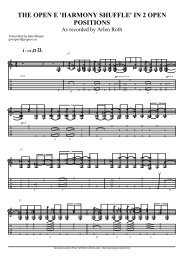 THE OPEN E 'HARMONY SHUFFLE' IN 2 OPEN POSITIONS - Gibson