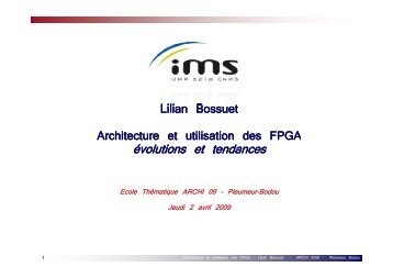 FPGA - Laboratoire Hubert Curien