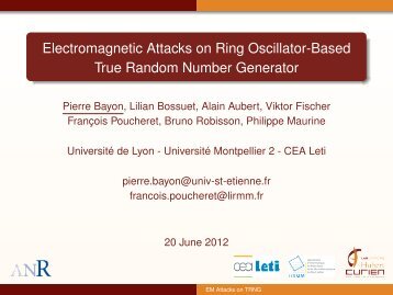 Electromagnetic Attacks on Ring Oscillator-Based True Random ...