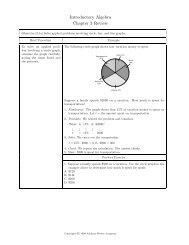 Introductory Algebra Chapter 3 Review - Club TNT