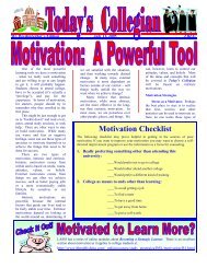 Motivation Checklist - Club TNT