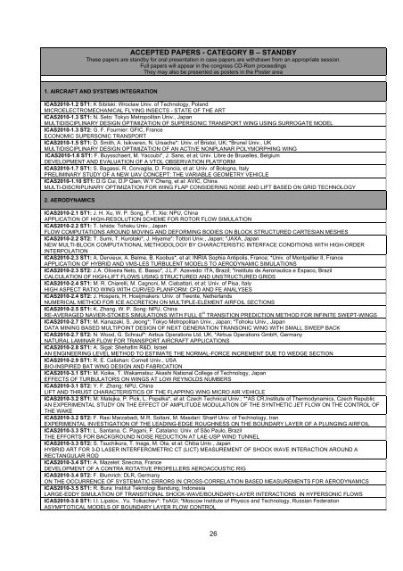 PRELIMINARY PROGRAMME