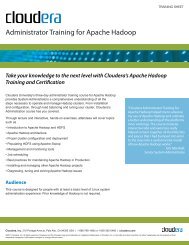 Administrator Training for Apache Hadoop - Cloudera Blog