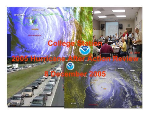 The 2005 Hurricane Response After Action Review Presentation