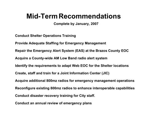 The 2005 Hurricane Response After Action Review Presentation