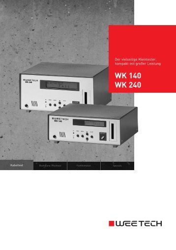 WK 140 / WK 240 Testsystem