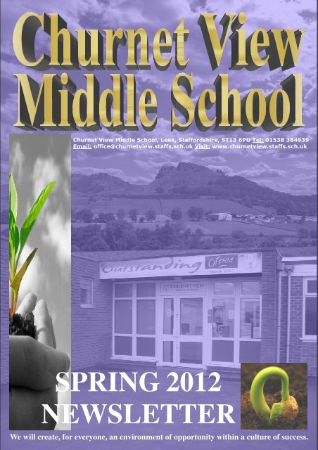 Spring Newsletter 2011-2012 - Churnet View Middle School