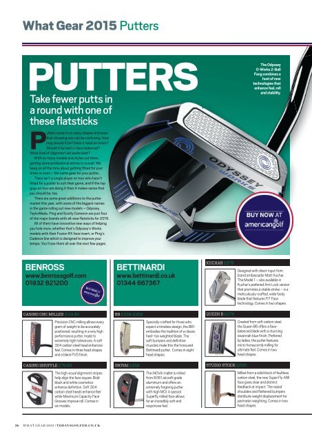 PUTTERS