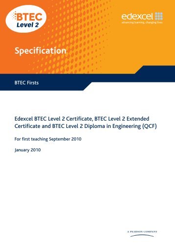 EDExcel BTEC engineering specification - Arthur Mellows Village ...