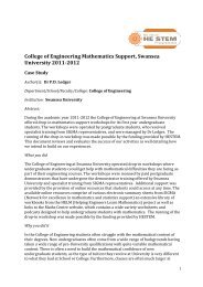 Swansea Engineering Maths Support - wimcs