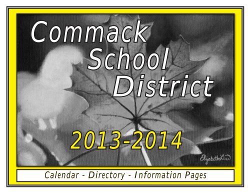 Calendar - Directory - Information Pages - Commack Union Free ...