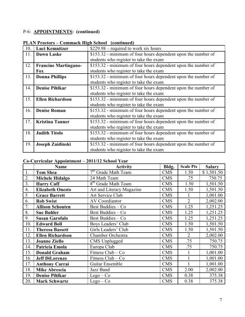 COMMACK PUBLIC SCHOOLS - Commack Union Free School District