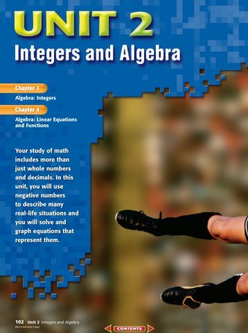 Chapter 3: Algebra: Integers - Commack Union Free School District