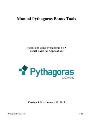 Manual Pythagoras Bonus Tools
