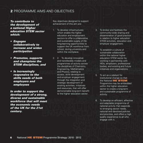 STRATEGY 2010 - 12 - National HE STEM Programme