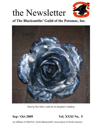 September/October - Blacksmiths' Guild of the Potomac