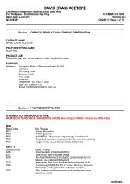 Material Safety Data Sheet - Briggate Medical Company