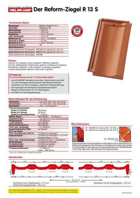 Nelskamp s pfanne datenblatt