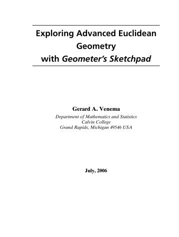 Exploring Advanced Euclidean Geometry with Geometer's Sketchpad