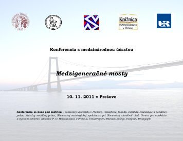 MedzigeneraÄnÃ© mosty