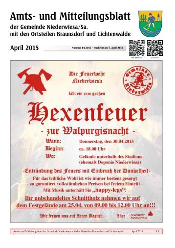 Amts- und Mitteilungsblatt April 2015