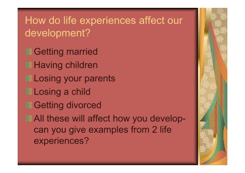 Social and Emotional factors that can affect development