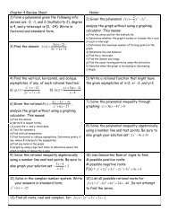 Ch. 4 Review Sheet