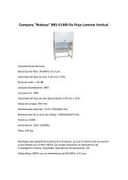 Gabinete de flujo laminar vertical marca Biobase ... - instrumental cuyo