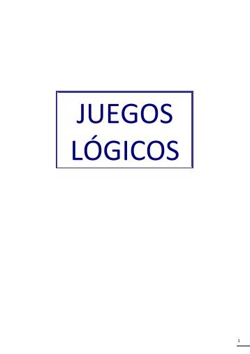 JUEGOS LÓGICOS