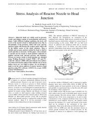 Stress Analysis of Reactor Nozzle to Head Junction - Nuicone.org