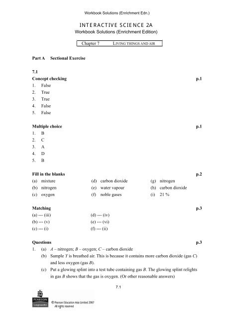 INTERACTIVE SCIENCE 2A