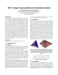 SOT: Compact representation for tetrahedral meshes