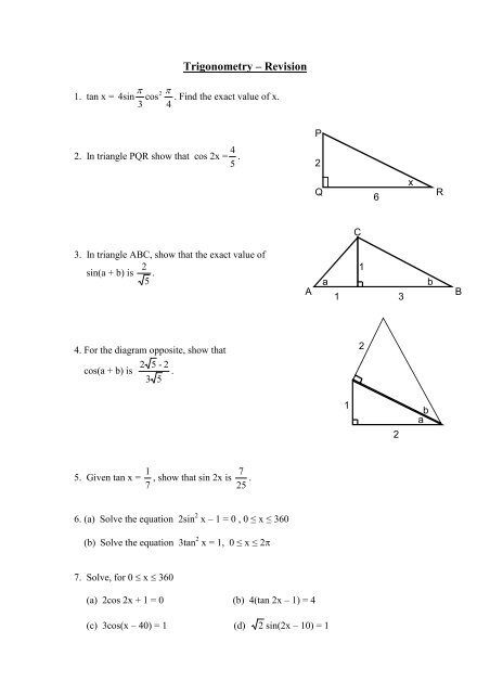 Further Trigonometry Knightswood Secondary School Further Trigonometry Knightswood Secondary School