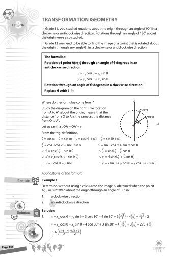 TRANSFORMATION GEOMETRY - Maths Excellence