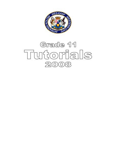 Grade 11 Tutorials - Maths Excellence