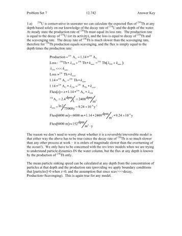 Problem Set 7 12.742 Answer Key 1.a) U is conservative in ...