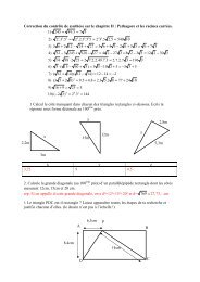 Correction duContrÃ´le de synthÃ¨se sur le chapitre Pythagore2010