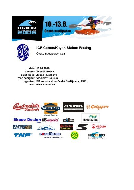 ICF Canoe/Kayak Slalom Racing - results.cz