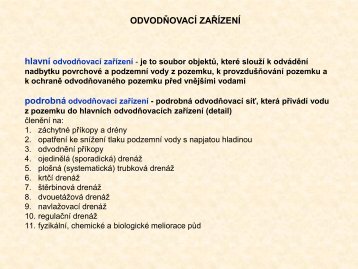 OdvodnÄnÃ­ - pÅednÃ¡Å¡ka 3 - ÄVUT