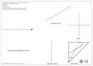 plan elevation end elevation auxiliary plan surface development of ...