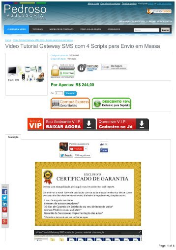 Video Tutorial Gayeway SMS com 4 Scripts para Envio em Massa.pdf