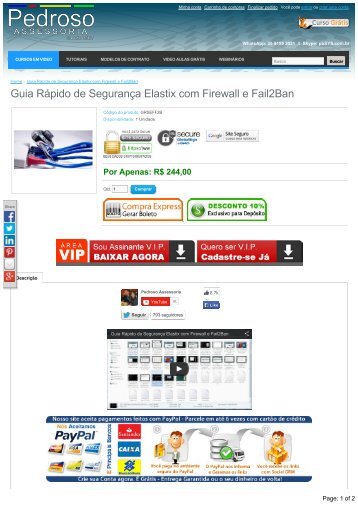 Guia Rápido de Segurança Elastix com Firewall e Fail2Ban