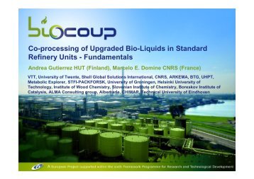 Co-processing of Upgraded Bio-Liquids in Standard ... - Biocoup