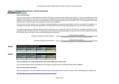 Greenhouse gas conversion factors for company reporting