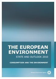 Consumption and the environment (SOER2010) - European ...