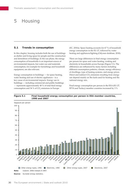 Consumption and the environment (SOER2010) - European ...